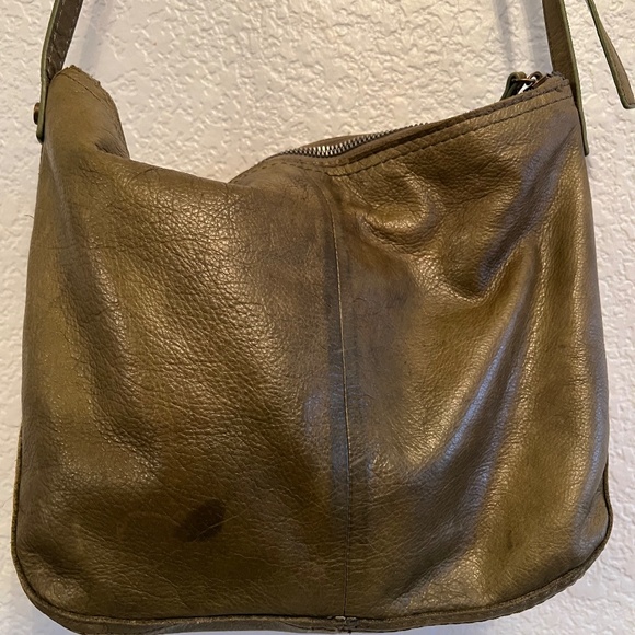 American Leather CO. Olive Green Crossbody Bag - Picture 2 of 15